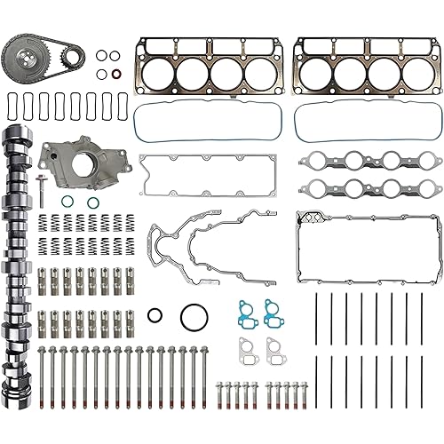 Sloppy Mechanics Stage 2 Non-AFM Camshaft Valve Lifter & Rocker Arm Head Gasket Set Oil Pump For LS1 6.0L L LS M295 V8 12499225 E1840P