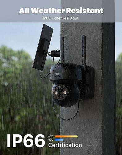 Miniatura 8 de Cámaras de seguridad solares inalámbricas para exteriores - Cámaras de energía de batería para cámaras de seguridad del hogar Wifi Cámara de