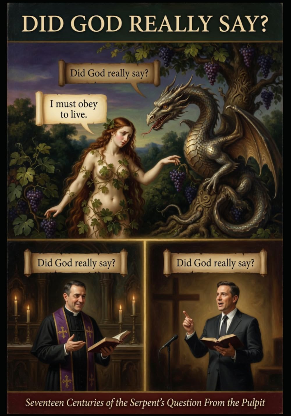 DID GOD REALLY SAY?: 17 Centuries of the Serpent's Question From the Pulpit (You've Been Lied To: The Fourth Watch, A Guide for those Hungry for the Truth of THE WORD)