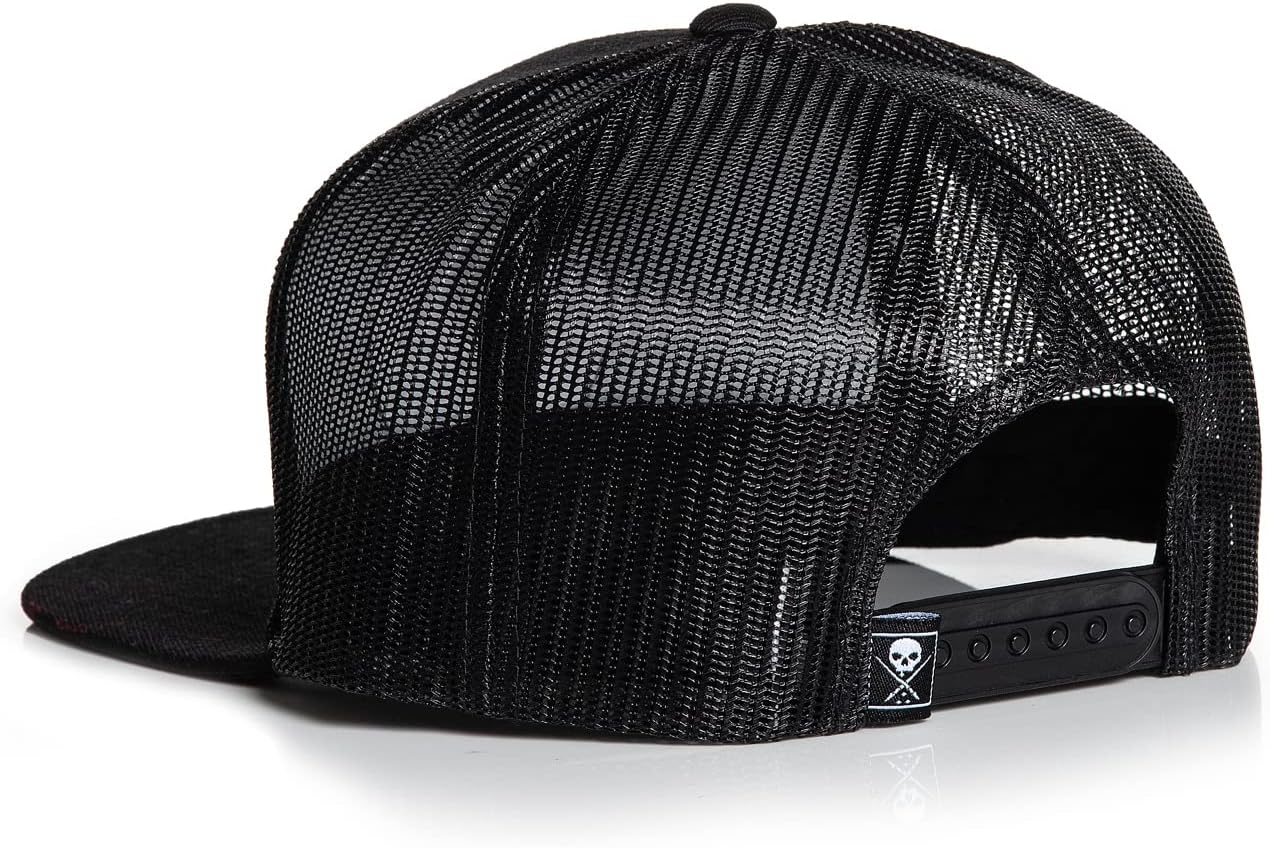 Sullen Badge of Honor BOH Mesh Back Snapback Tattoo Lifestyle Hat - Black - Image 4