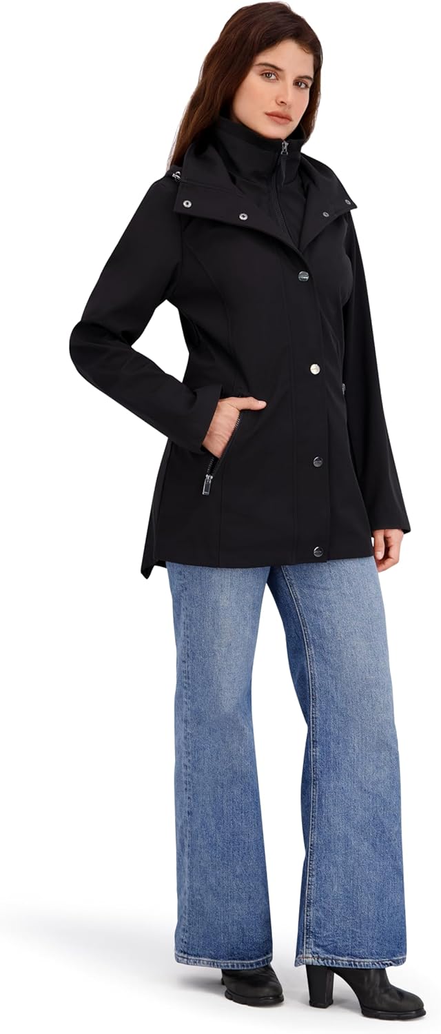 Nautica Women's Hooded Raincoat - Image 3