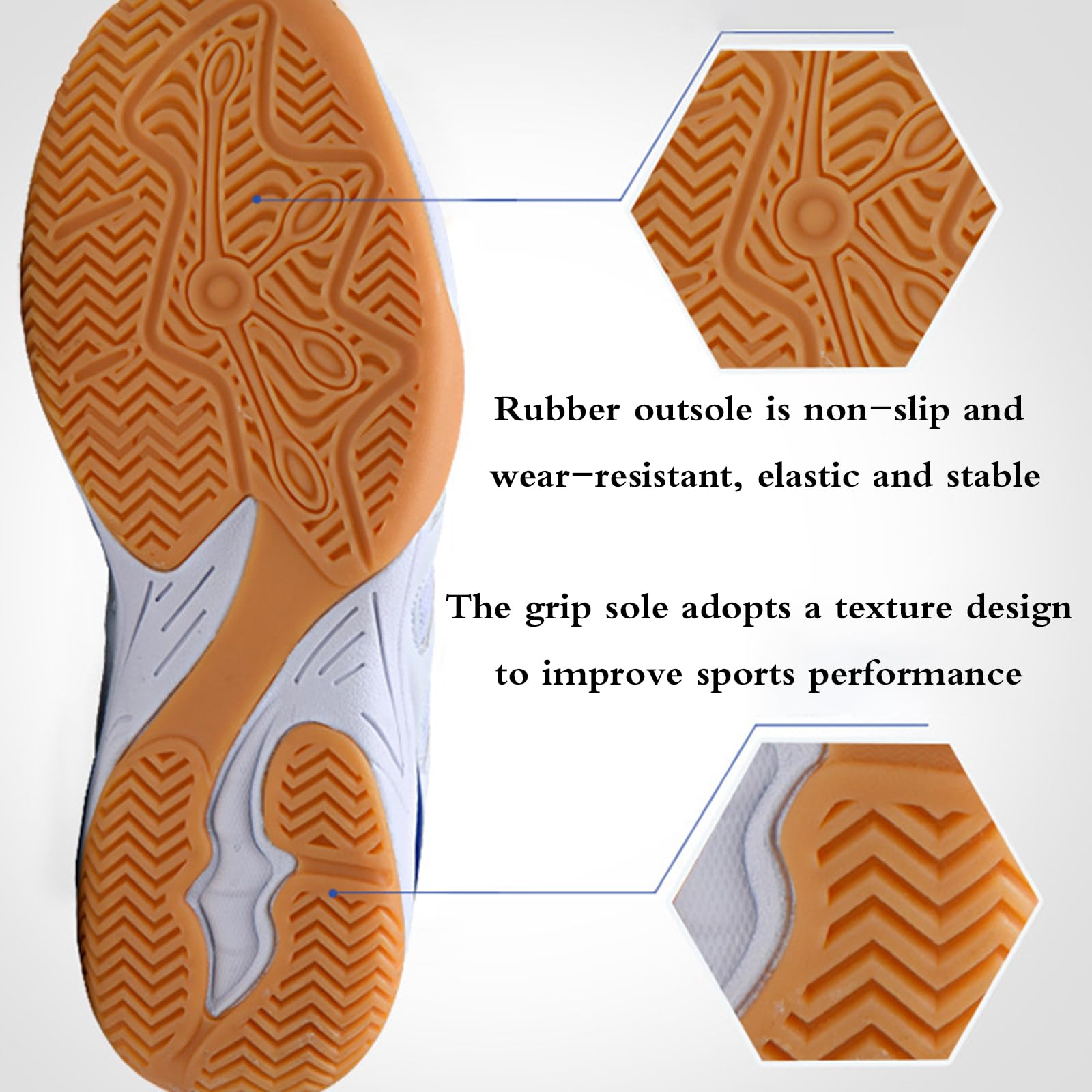 Buty do badmintona, buty do badmintona męskie, lekkie buty do badmintona, pojemne, odporne na skręcanie, z amortyzacją i amortyzacją, do chodzenia, siłowni, joggingu, fitnessu, na co dzień