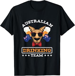 kangaroo australian drink beer drink australia T-Shirt