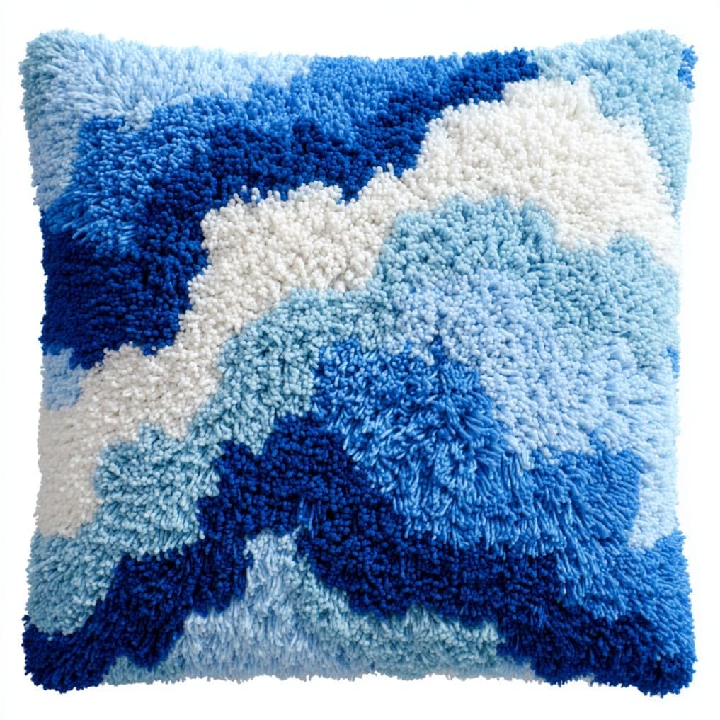 kitphoenix Latch Hook Embroidery Kits Blue Lake 43Cmx43Cm