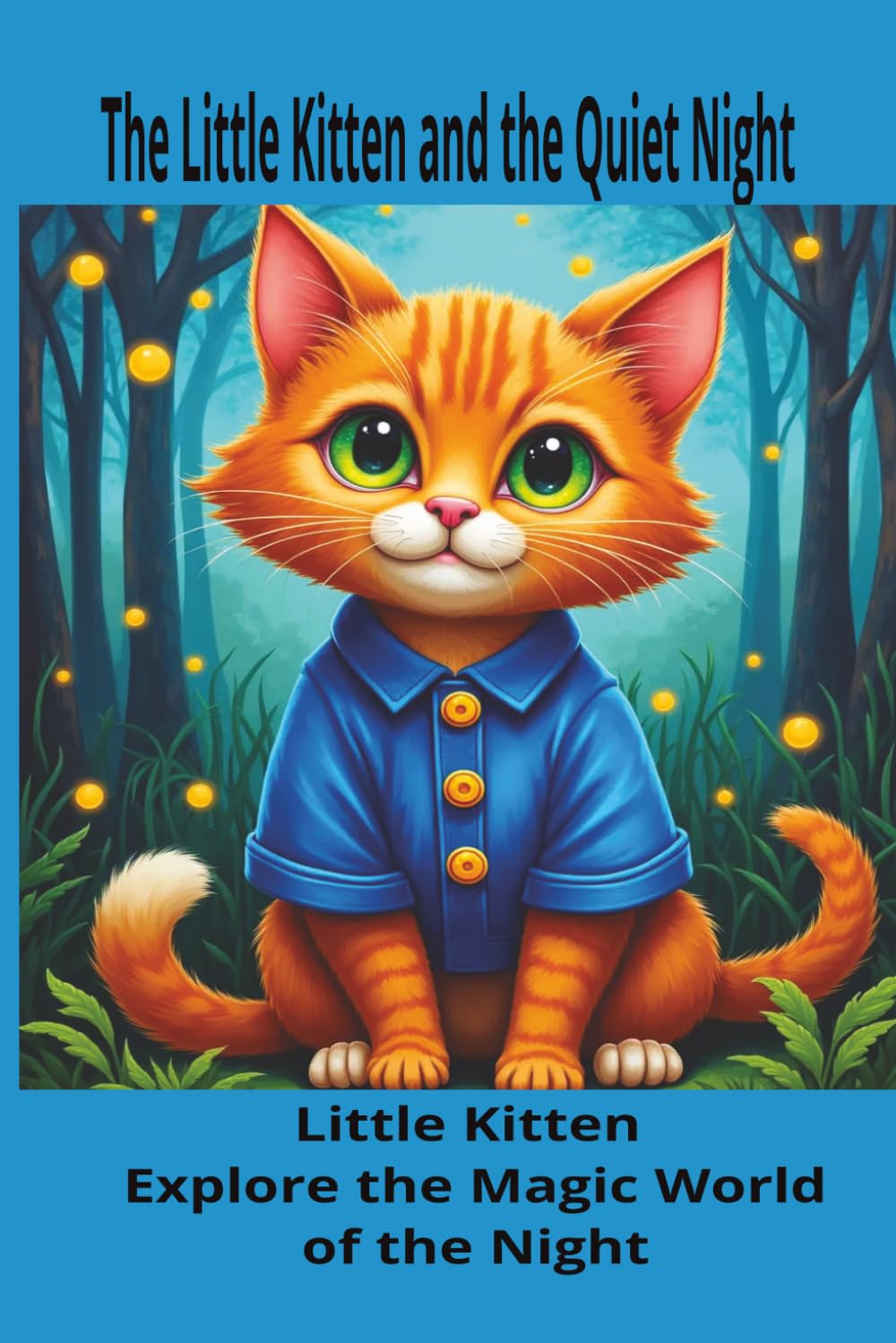 The Little Kitten and the Quiet Night: little kitten explores the magical world of the night.Beneath the soft glow of the moon and the twinkling stars