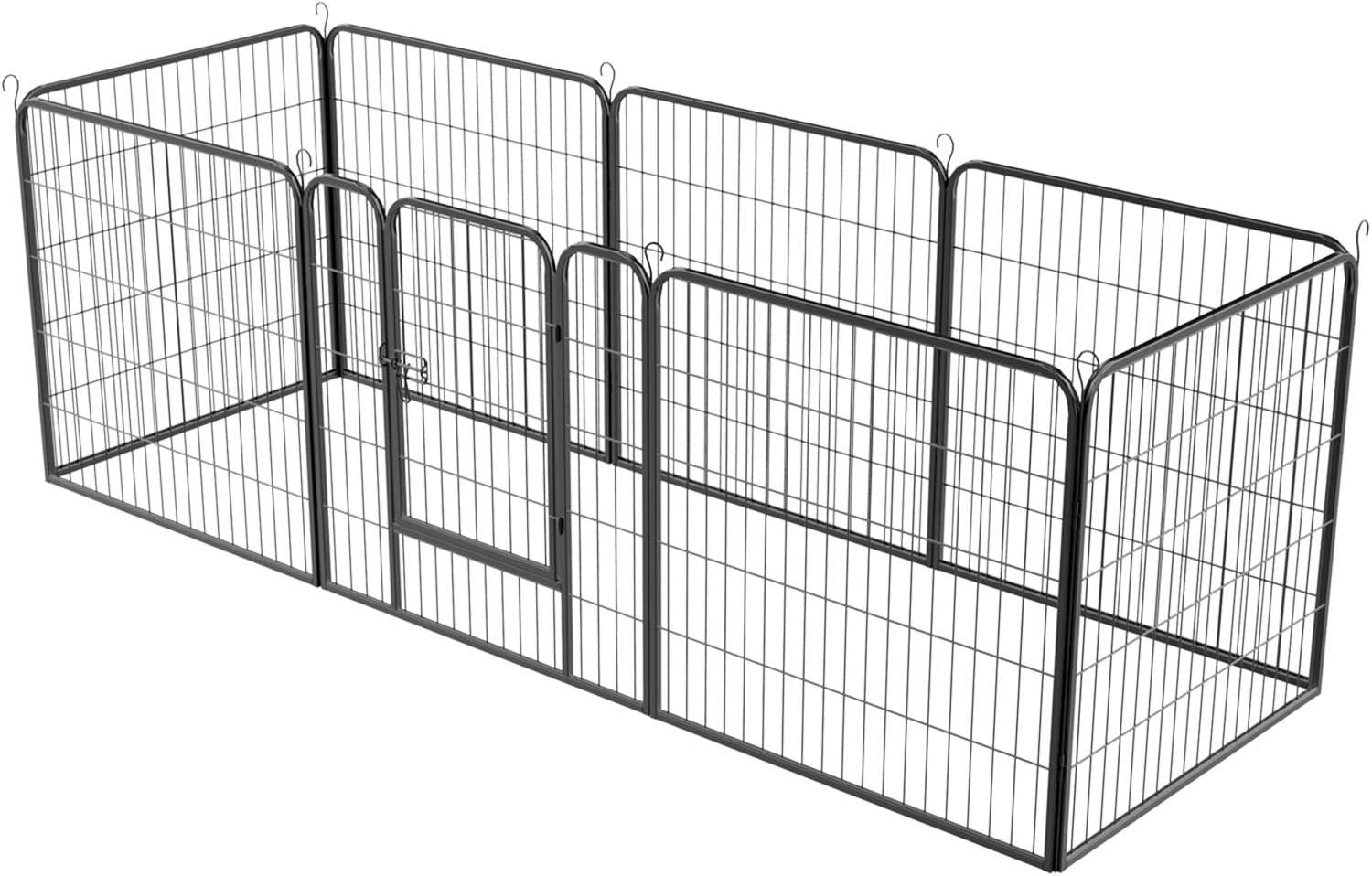 costoffs Dog Playpen Heavy Duty 8 Panel Pet Pen for Small Animals Extra