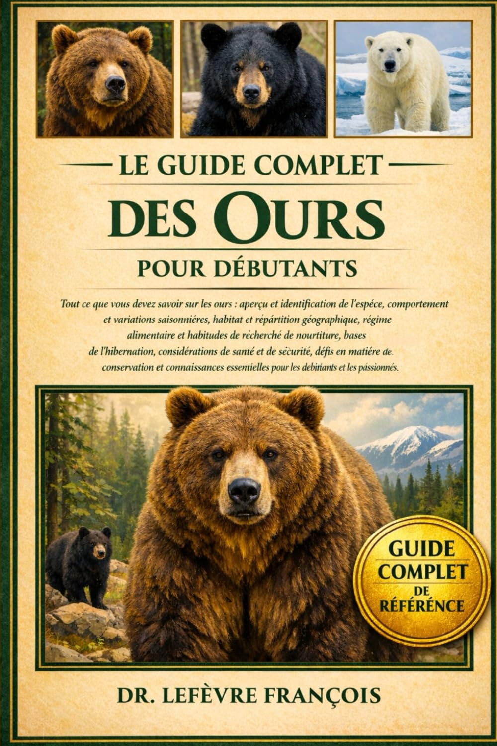 LE GUIDE COMPLET DES OURS POUR DÉBUTANTS: Tout ce que vous devez savoir sur les ours : aperçu et identification.....de sécurité, défis en matière de ... pour les débutants et les passionnés.