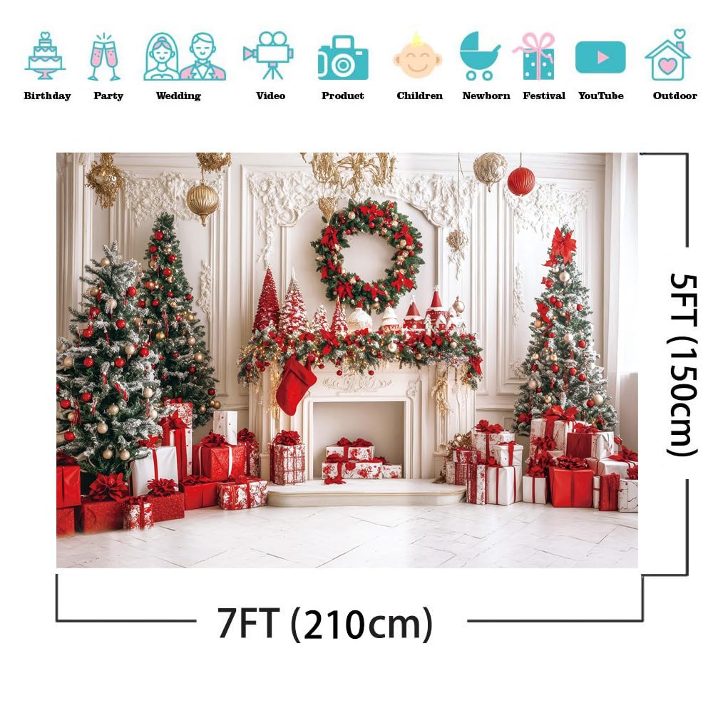 Toile De Fond Casse-noisette Arbres De Noël Neige D'hiver RR6-59