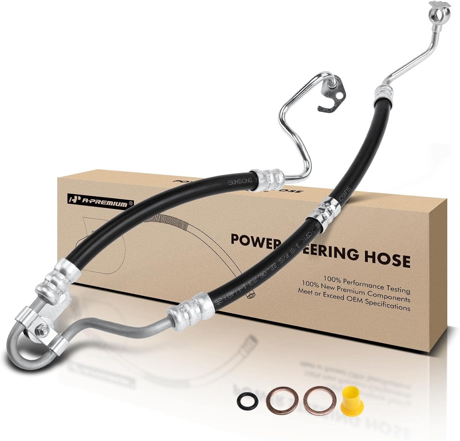 A-Premium Power Steering Pressure Hose Line Assembly Compatible with Land Rover Range Rover Sport 2006 2007 2008 2009, Pump to Gear/Rack Pinion