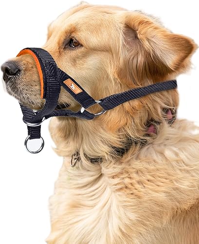 Miniatura 8 de Collar de cabeza de perro con tela suave, arnés para la cabeza para evitar tirones del perro, correa para la cabeza para perros pequeños, medianos y