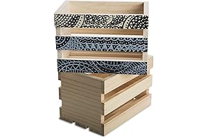 S&S Worldwide Pre Assembled Mini Pine Crates for Endless Creative Opportunities in Arts and Crafts