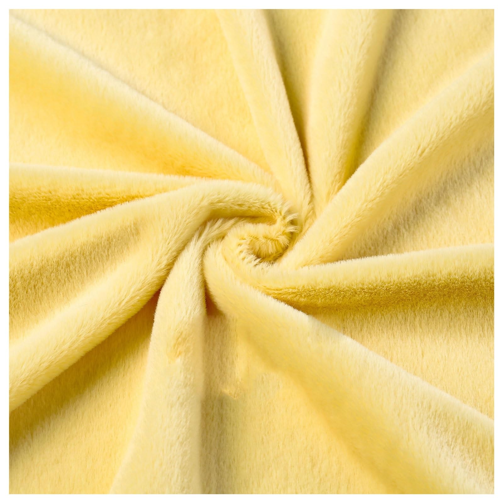 Aitaf Yellow 2 Soft And Fluffy Faux Fur Material, 5Mm Shaggy Faux Fur Fabric, Comfortable And Soft Diy Faux Fur Fabric For Diy Projects, Cosplay, Costumes, 50X160cm/50X50cm (Color : Size : 50X160cm)