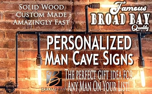 Miniatura 5 de Letrero de garaje con nombre personalizado para hombre, cueva, retro, decoración de pared, regalo para hombres, él, papá, esposo o abuelo