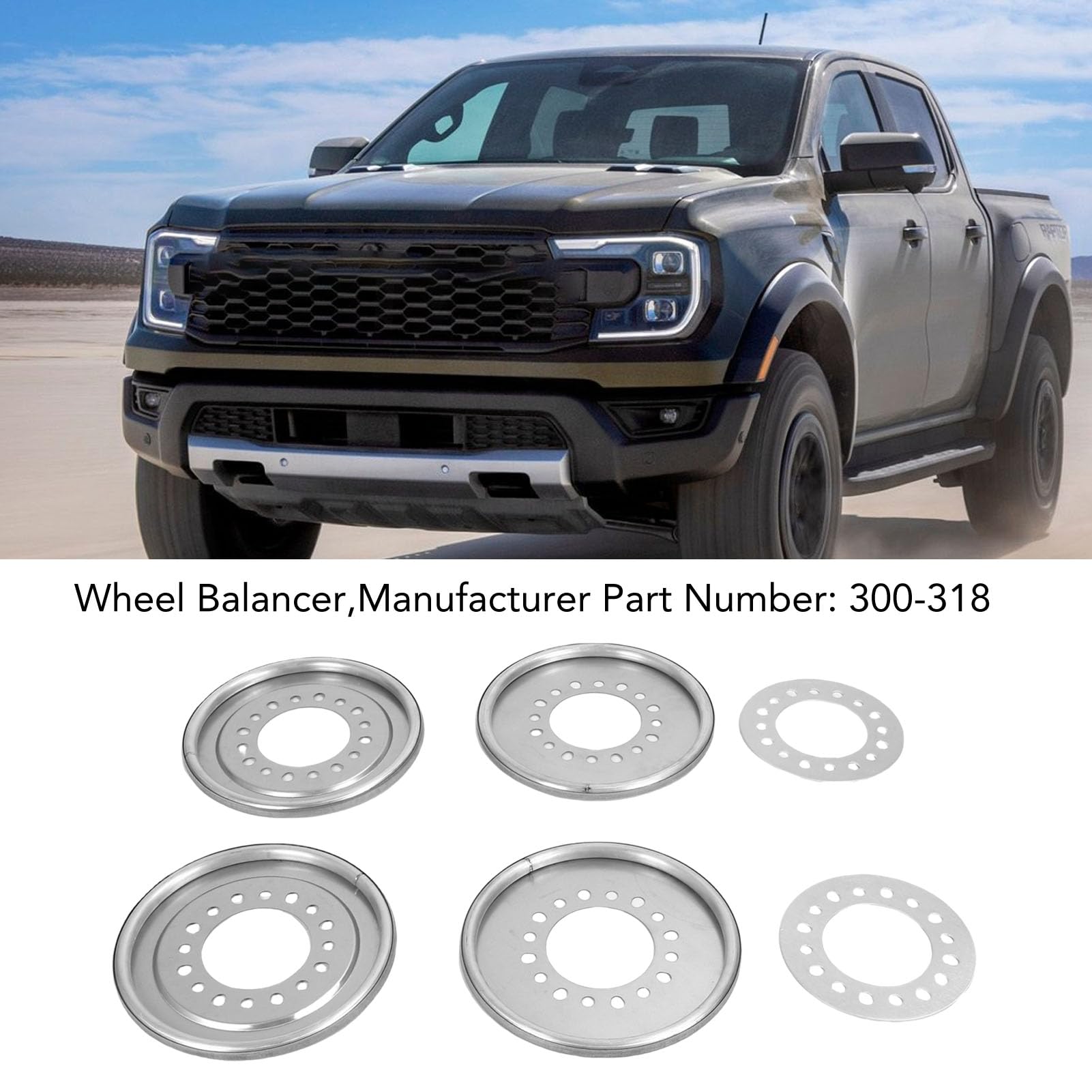 300-318 Bamancator kół Automatyczny Bilanser kół 300-318 Wymiana na Koła 8 kół śrubowych 3/4 Ton 1 Ton Pojedynczych Tylnych Koła z Płynniejszym Doświadczeniem Jazdy przedłużoną
