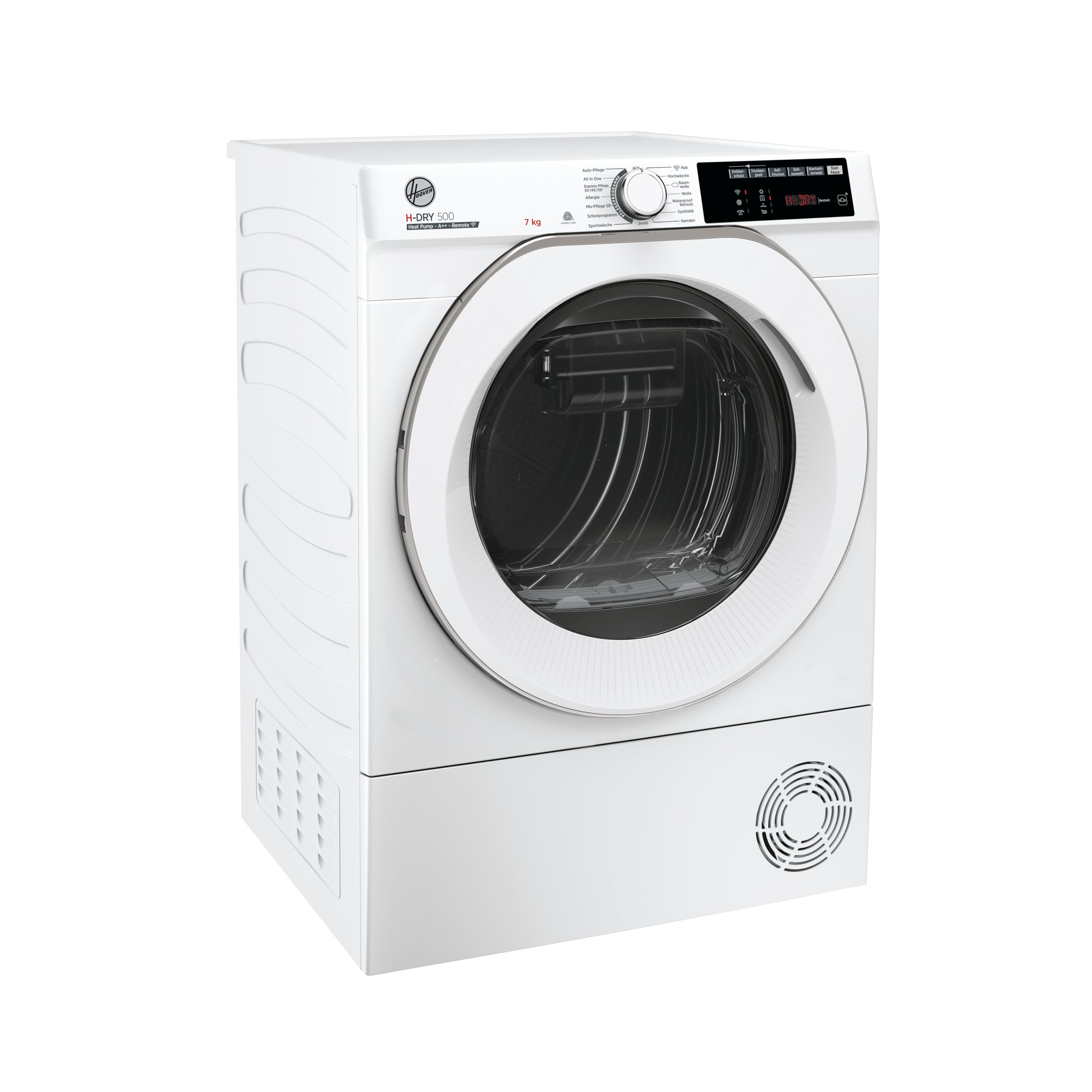 Hoover H-DRY 500 ND4 H7A2TCE-84 Wärmepumpentrockner / 7 kg/WiFi + Bluetooth/AquaVision-Kondenswasserbehälter/Deutsche Bedienblende