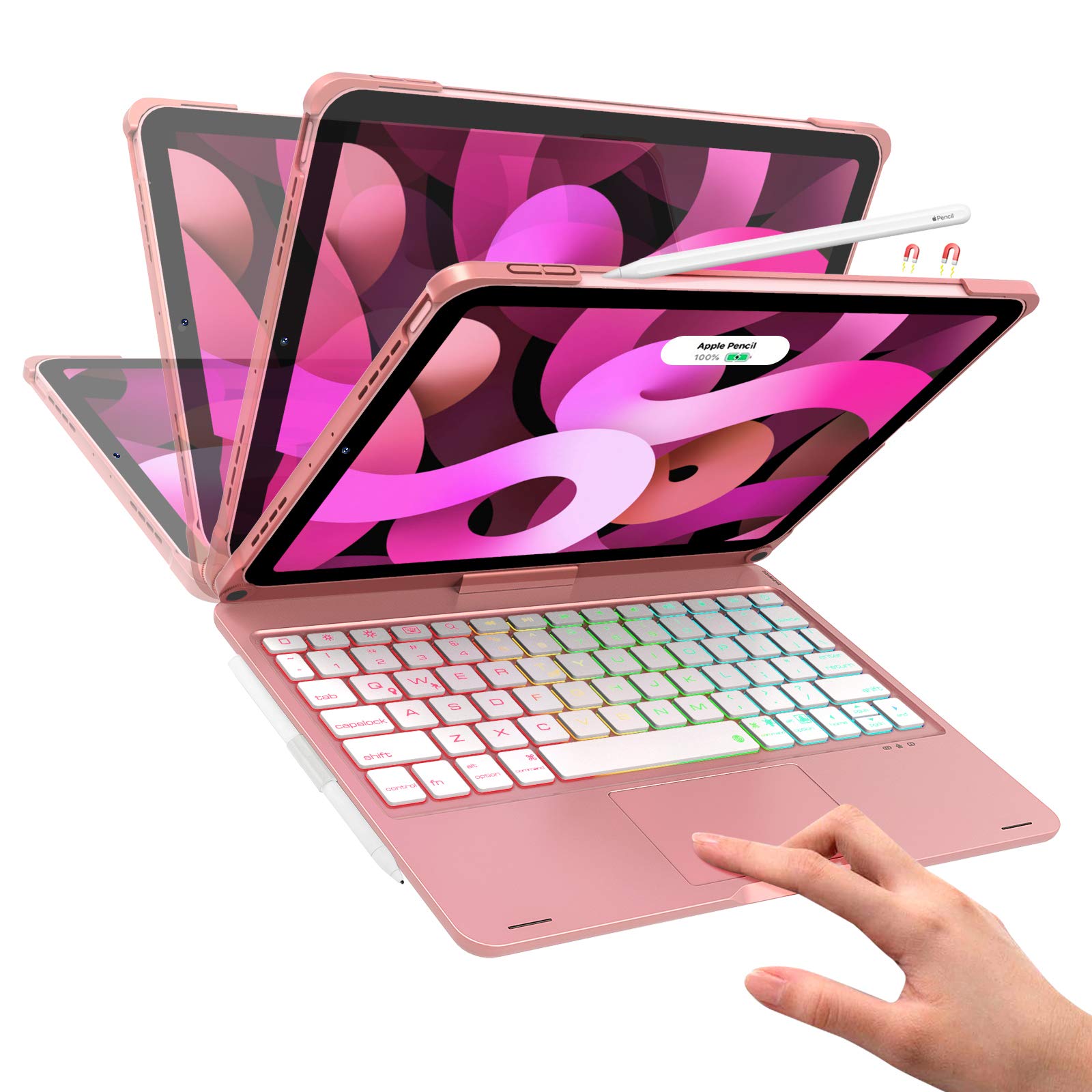 Buy iPad Air 4th Generation 10.9 Keyboard Case with Touchpad Boriyuan