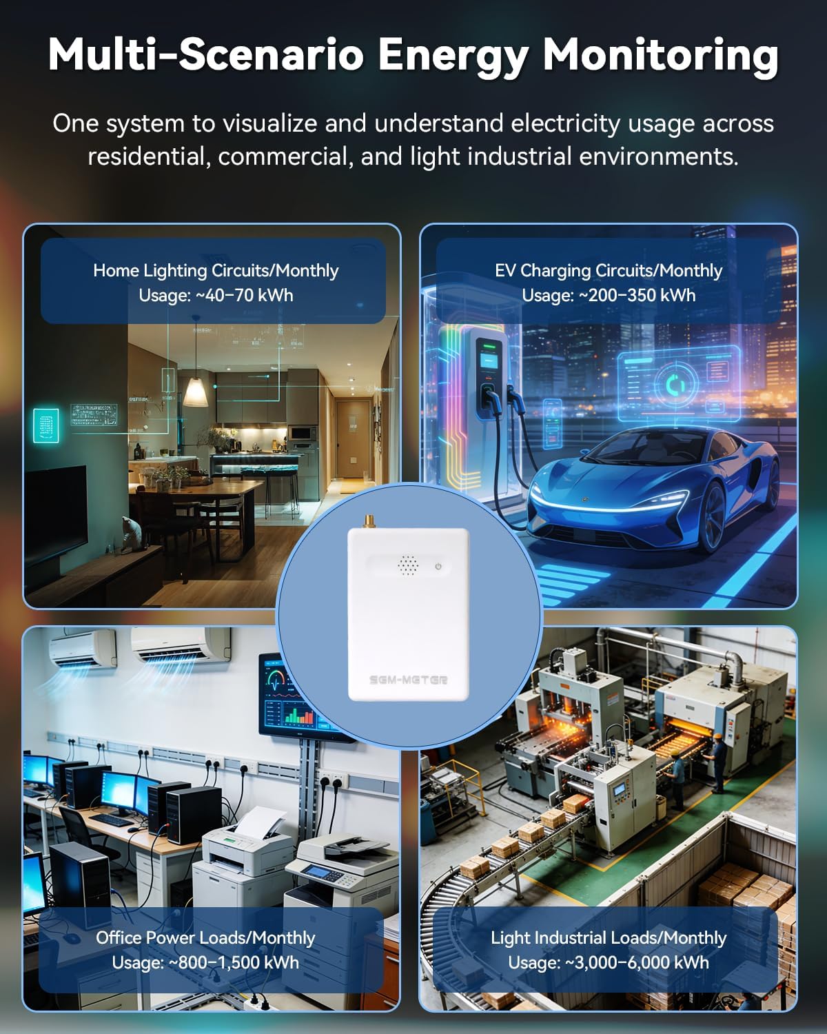 Smart Home Energy Monitor with 16 50A Circuit Level Sensors, Measure Power Usage in Real-Time, History with App (16 50A Circuit Level Sensors) - Compatible with Home Assistant - Image 5