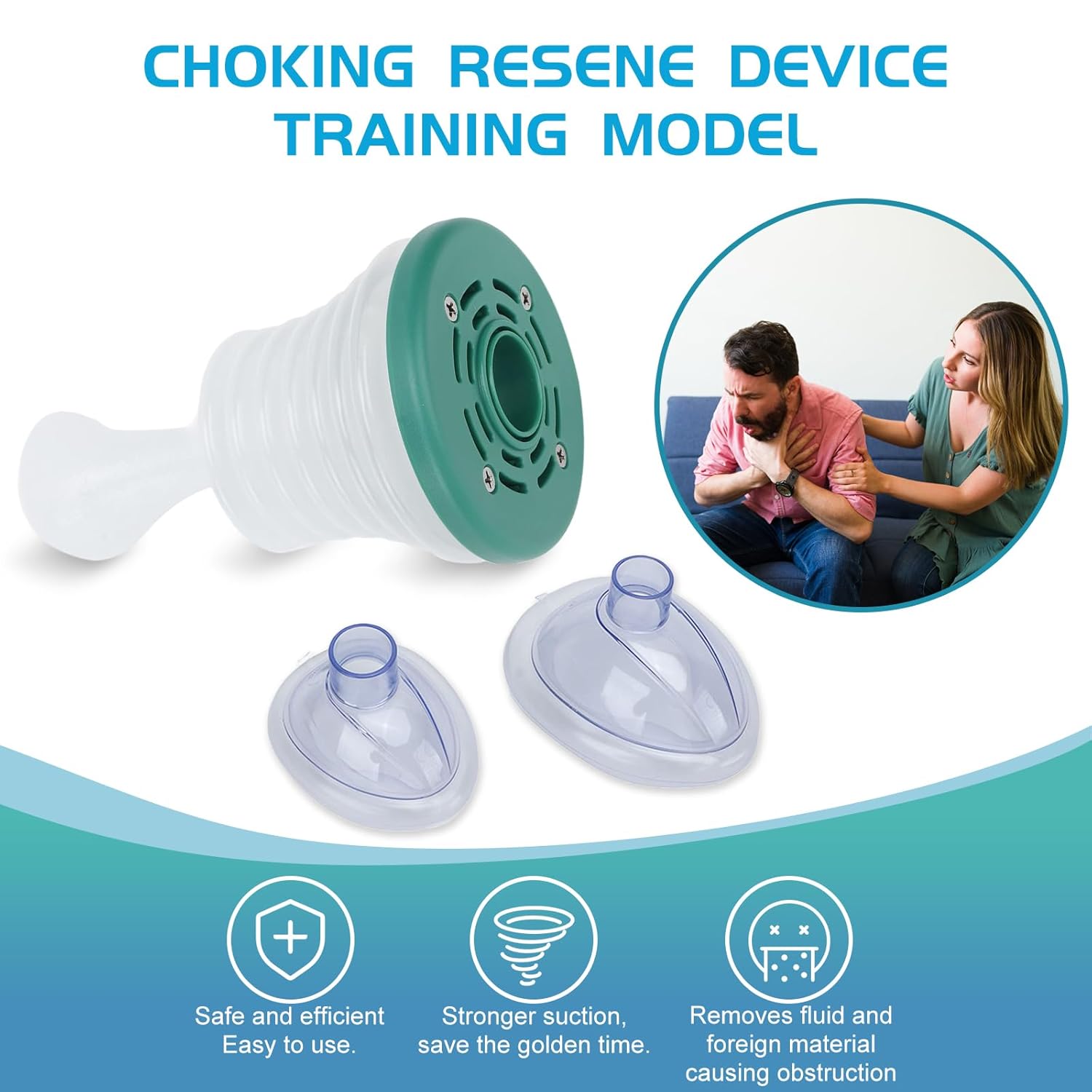 Chuongkaiye® Professional Choking Rescue device | CPR Suction Anti-Choking device for Adults and Kids Chuongkaiye® Professional Choking Rescue device | CPR Suction Anti-Choking device for Adults and Kids