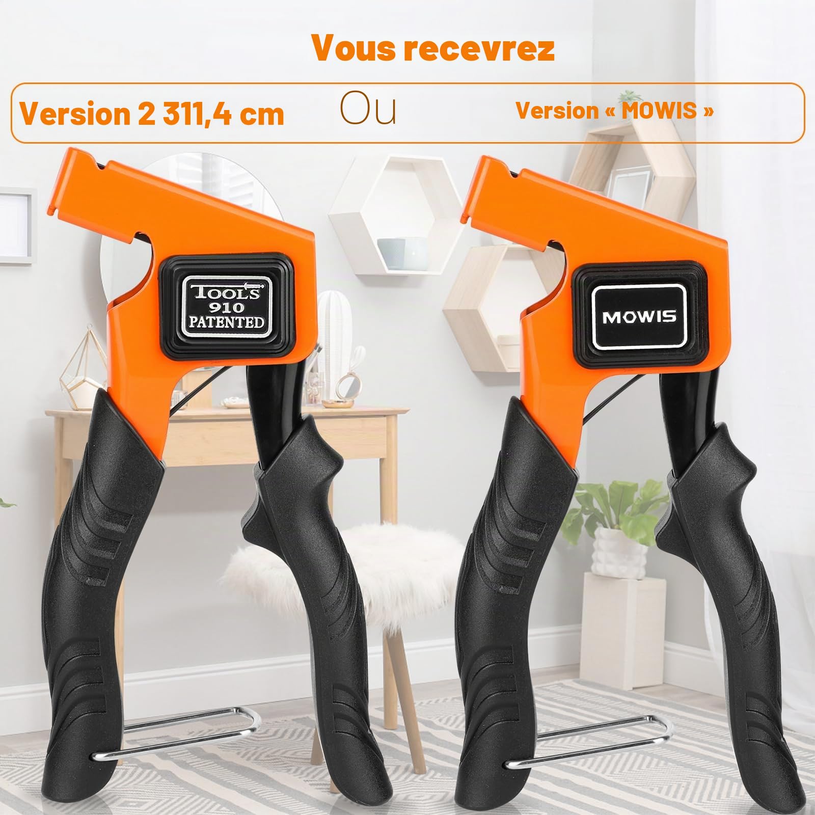 MOWIS Kit Cheville Molly Pince Métalliques à Expansion Trousse d'outils de réglage en métal d'ancrage mural creux avec 30 Cheville Molly, Pince Professionnel Convient à M3/M4/M5/M6/M8