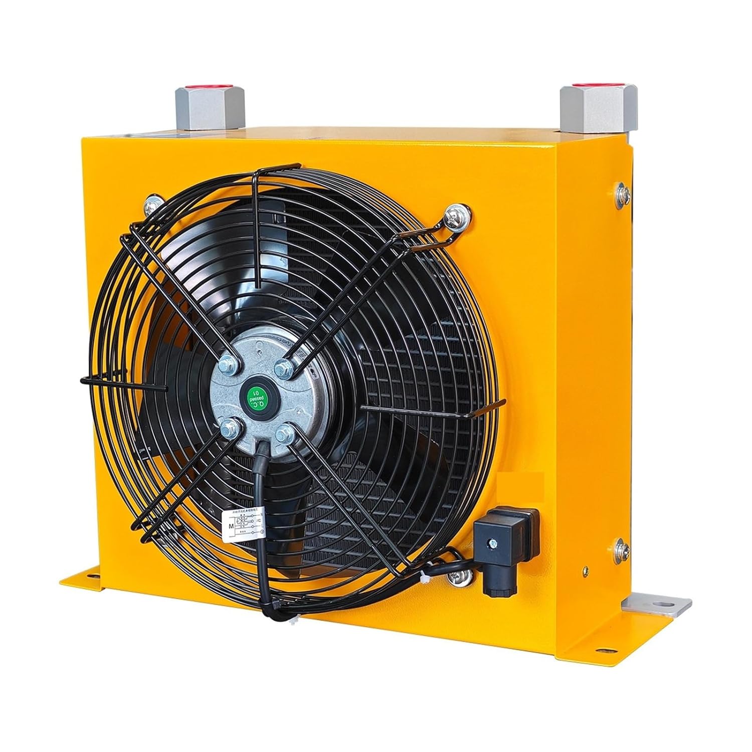 AJ1012T-CA 100L/min Hydraulic Aluminum Alloy Air Cooler, Heat Exchanger Radiator, for Engineering Walking Machinery Efficient Shock Absorption(G,DC24V)