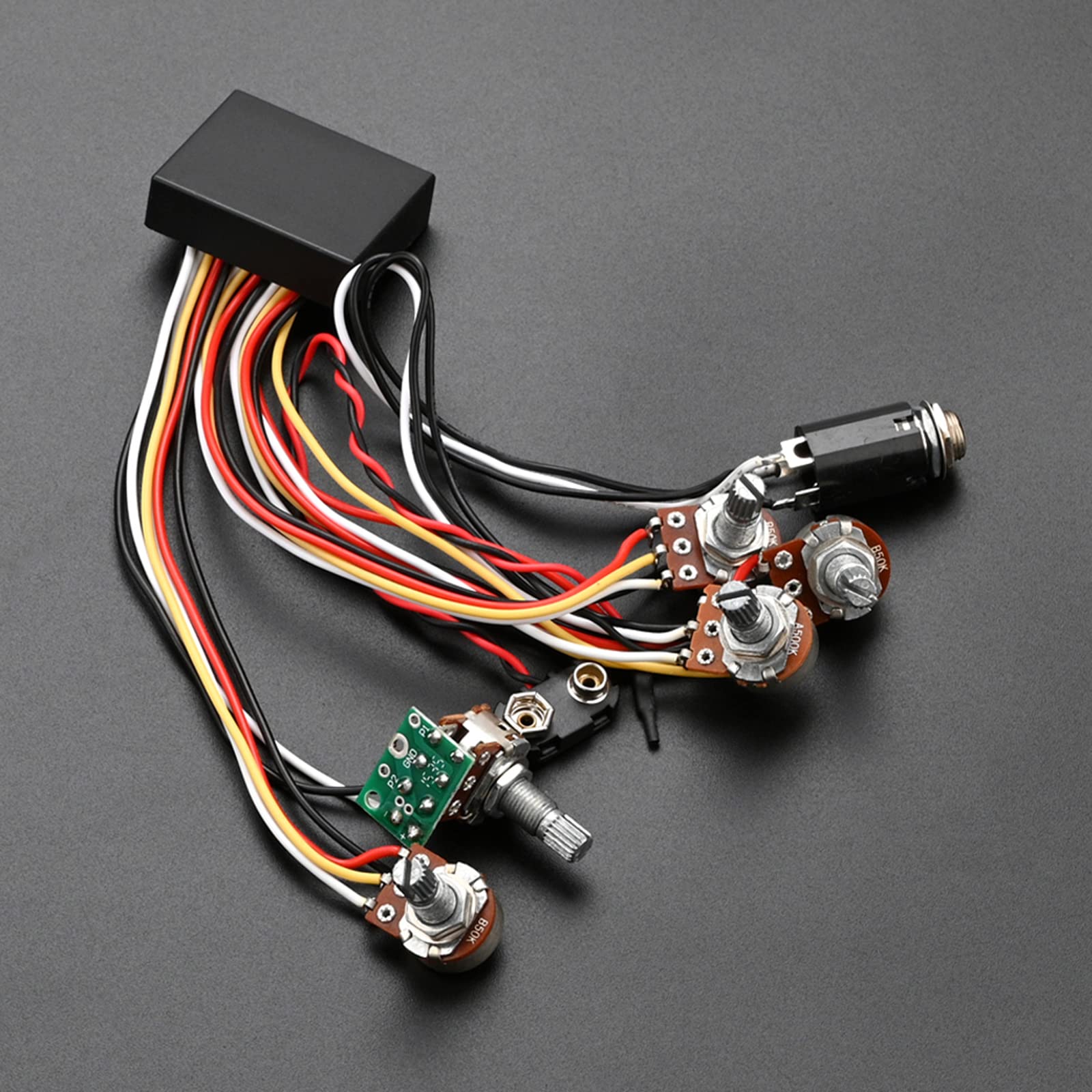 Bass Active Passive Preamp Guitar Bass Pickup 3 Band Active EQ Preamp Circuit and Tone Control with Fittings