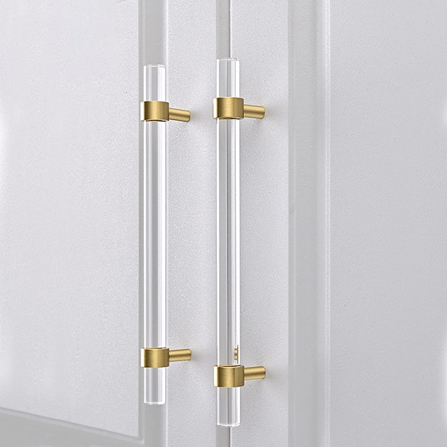 Poignée en acrylique transparent haut de gamme pour porte de grange et douche coulissante