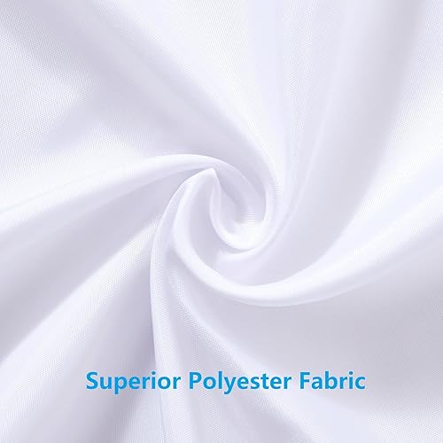 Miniatura 4 de YOSTEV Cortina de ducha de tela para baño, forro de poliéster impermeable con ojales e imanes para baño, bañera, hotel, 36 pulgadas de ancho x 72