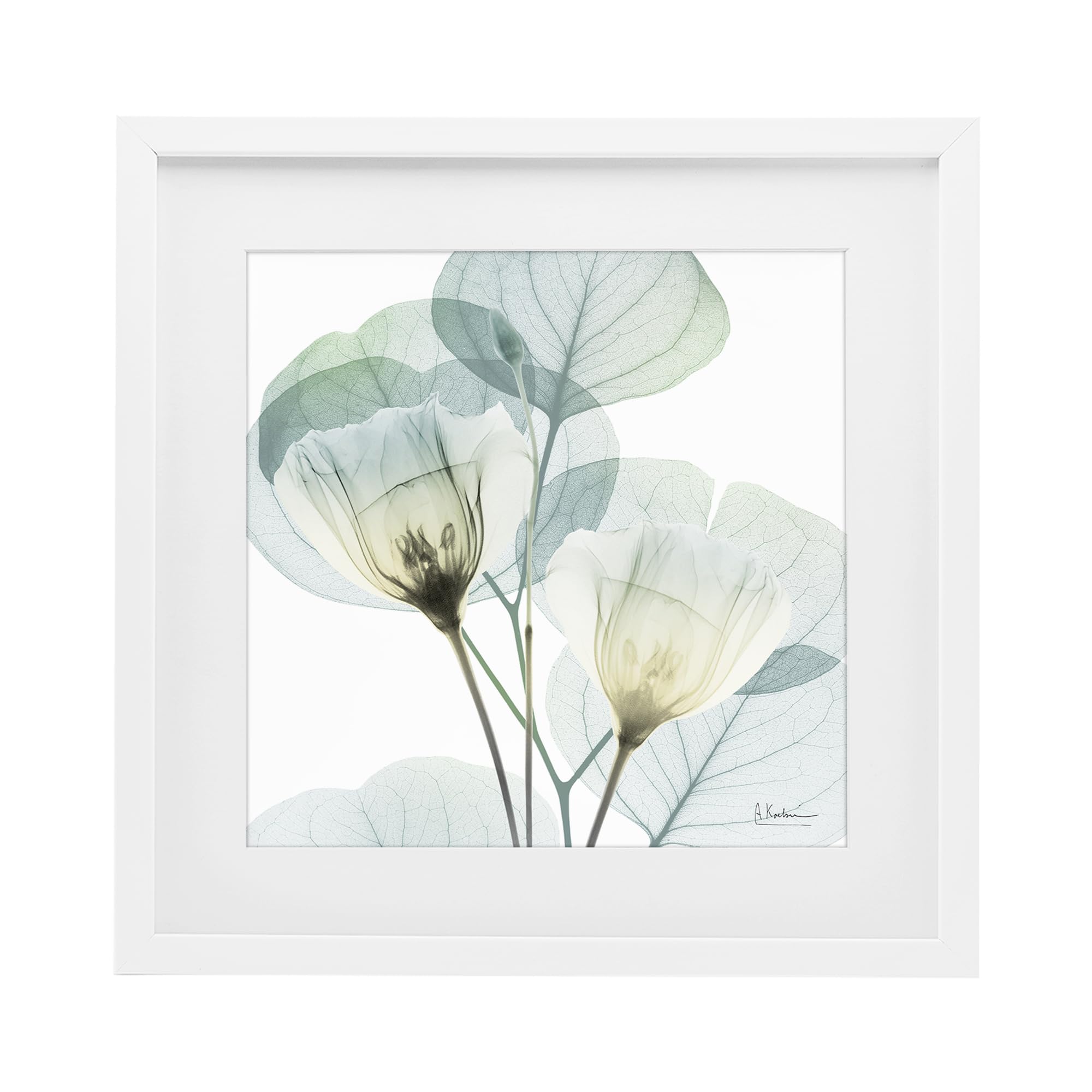 Stupell Industries Ethereal Floral Leaves 'Divine Fate Flower Leaves'| Framed Print Under Glass