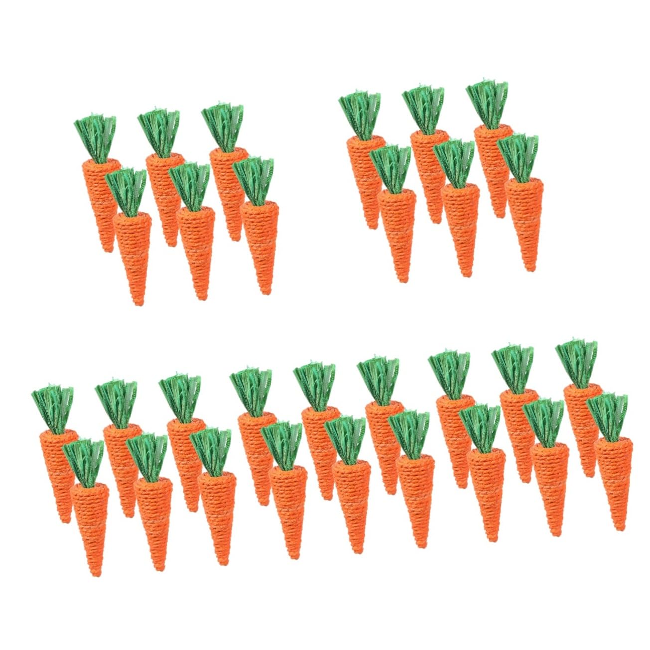 Sosoport 30pezzi Giocattoli Masticabili Per Piccoli Animali Da Carote Intrecciate Per Conigli e Criceti Giocattoli Comfortanti Per Roditori Perfetti Per Masticare e Igiene