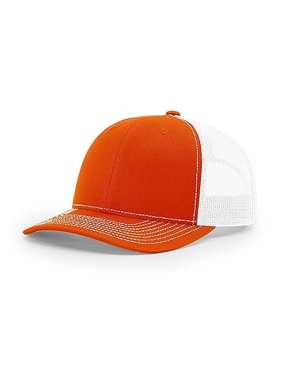 White and orange snapback hats Clearance