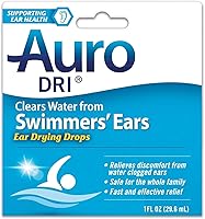 Auro-Dri Ear Drying Drops - Fast Water-Clogged Ear Relief for Swimmers, Safe Family Use, 1 fl oz (Pack of 6)