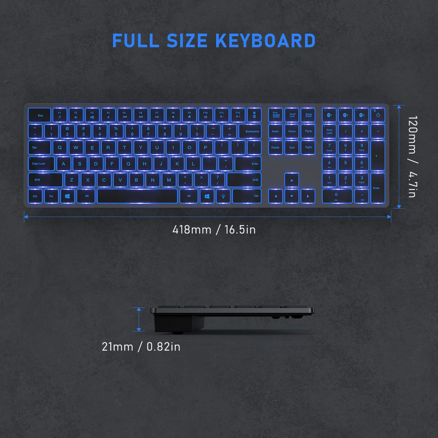 Backlit Wireless Keyboard Wit B088D5RFG2 Encarguelo Backlit wireless keyboard wit b088d5rfg2 encarguelo