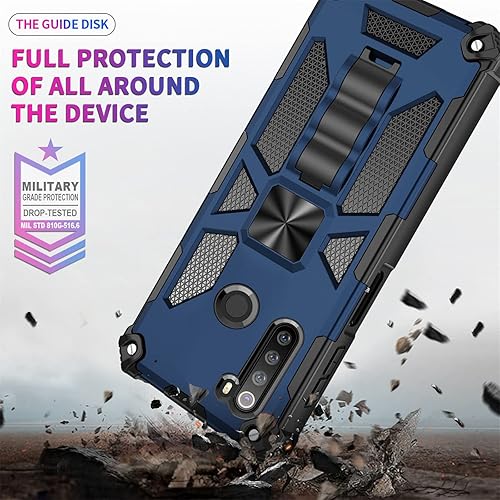 Miniatura 5 de Asuwish Funda de teléfono para Xiaomi Redmi Note 8 con protector de pantalla de vidrio templado y accesorios para celulares, soporte híbrido de