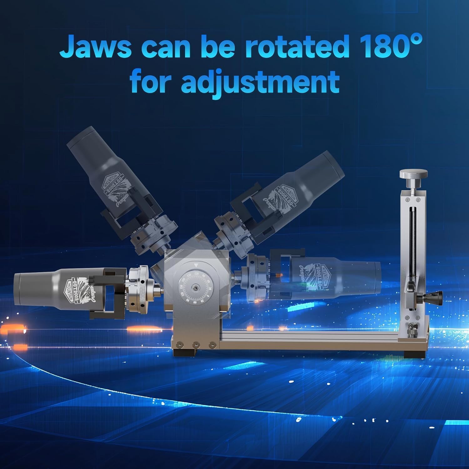 Longer Nano Pro Portable Laser Engraver,with Rotary Extension and Slide Extension,12000mW Laser Engraver and Cutter, DIY Engraver Tool for Wood,Acrylic, Leather, Cloth, Metal, Ceramics