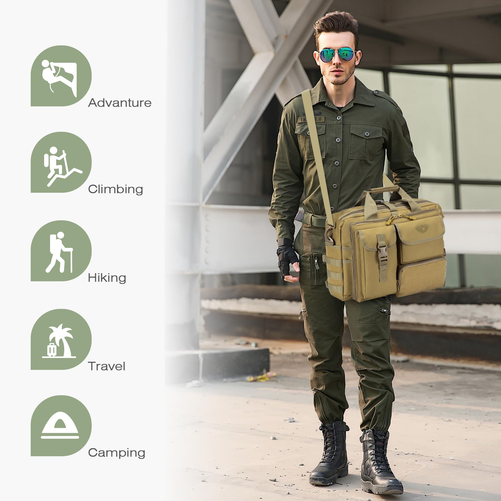 Gecheer 24 ORE Borsa per Uomo Laptop Office Bag - Dettaglio