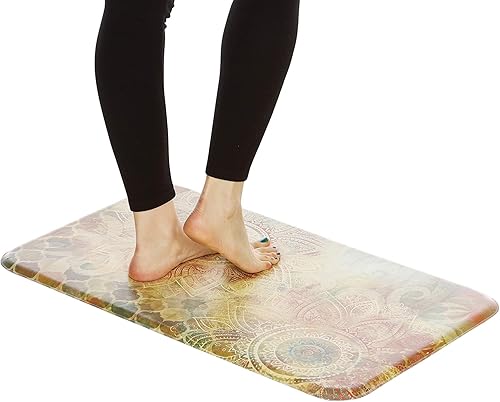 Miniatura 25 de J&V TEXTILES Tapete de cocina antifatiga, tapete de cocina acolchado antifatiga, tapete de cocina acolchado, antideslizante e impermeable