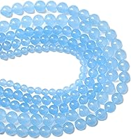 Vista 130 de 32 cuentas de vidrio rojo redondo de 12 mm con espaciador suelto para fabricación de joyas, pulseras, collares de 15 pulgadas, manualidades DIY