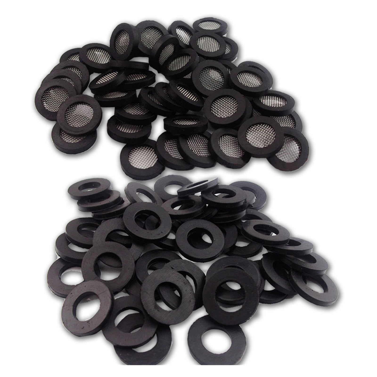 Junta tórica de goma for manguera ducha (1/2", 3/4" y 1"), 10 unidades, 50, Dn15, Dn20 Dn25(24mm filter,100pcs)