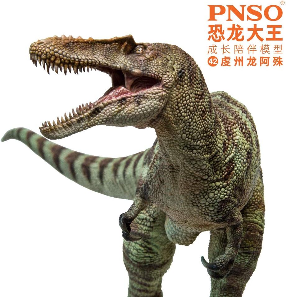 42 A-shu the Qianzhousaurus PNSO Qianzhousaurus Sinensis A-shu Figure Realistic Tyrannosauridae Dinosaur PVC Collector Toys Animal Museum Scientific Art Model Decoration Gift for Adult