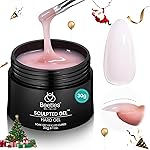 Beetles Builder Gel Nude Pink Sculpted Gel High Hardness for Nail Extension Broken Repair Protection Durable for Home Salon UV LED Lamp Cured Nail DIY Art Manicure 1 oz