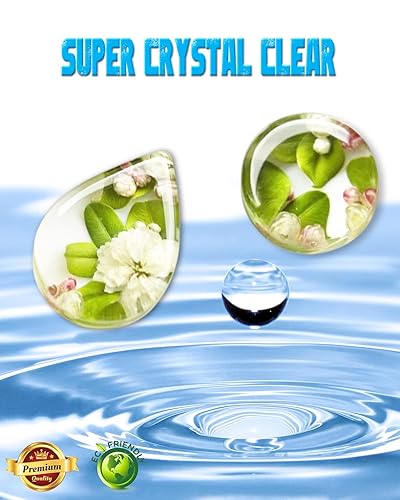 Miniatura 2 de Kit de resina epoxi de curado UV duro, transparente y transparente, premezclada, pegamento activado solar transparente UV para fabricación de joyas,