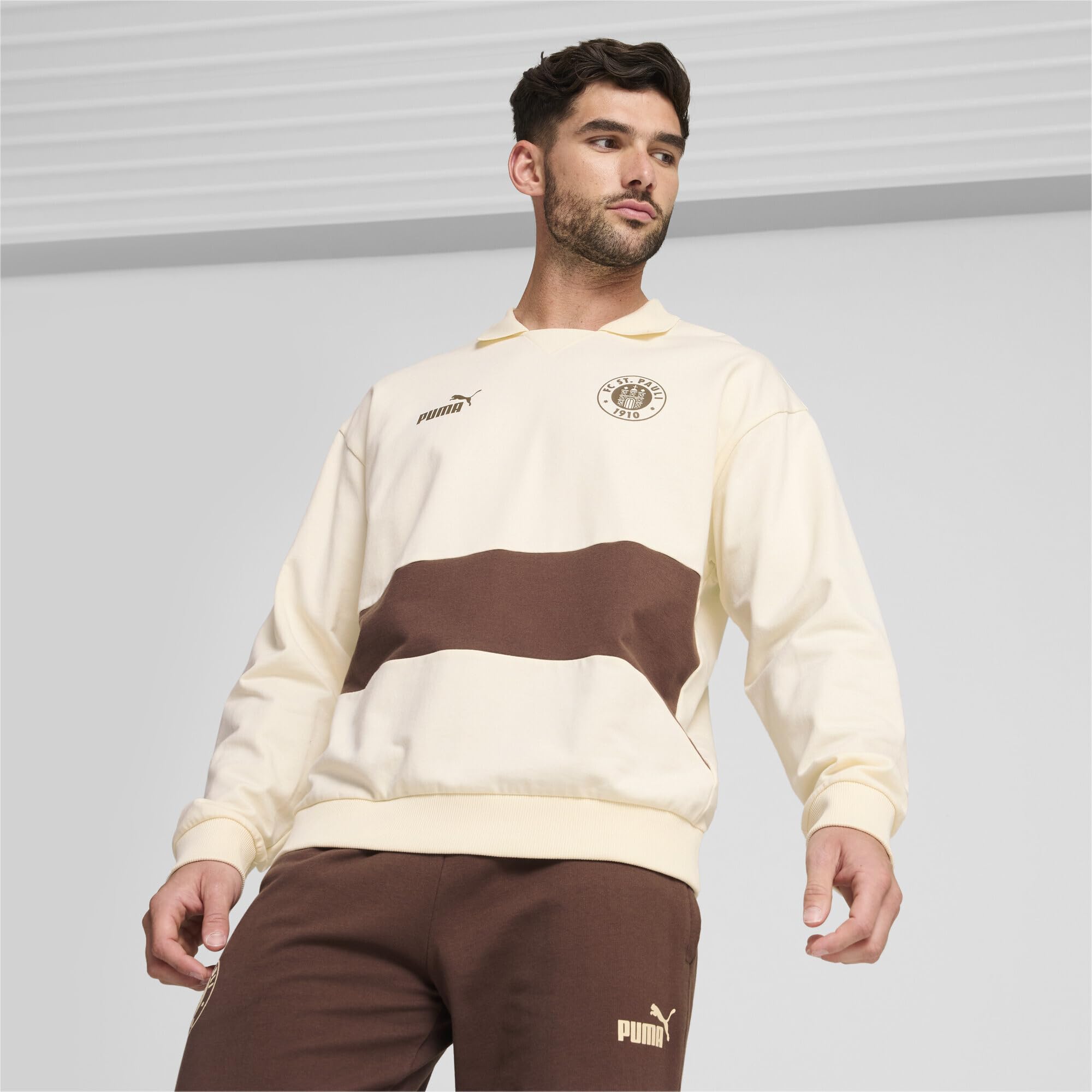 PUMA FC St. Pauli ftblCulture+ Sweatshirt Beige Unisex