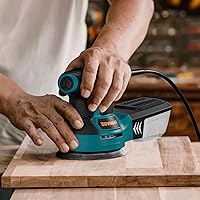 Vista 14 de DOVAMAN ROS01A Orbital Sander, 3A Random Orbit Sander, 6 Variable Speeds, Up to 13000 rpm, 12pcs Sandpapers, 5in Sanding Pad, Dust Collection