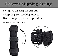 Vista 3 de Cubierta supresora de 8 pulgadas con funda interior a prueba de quemaduras para silenciador con aislamiento térmico y supresor de engranajes