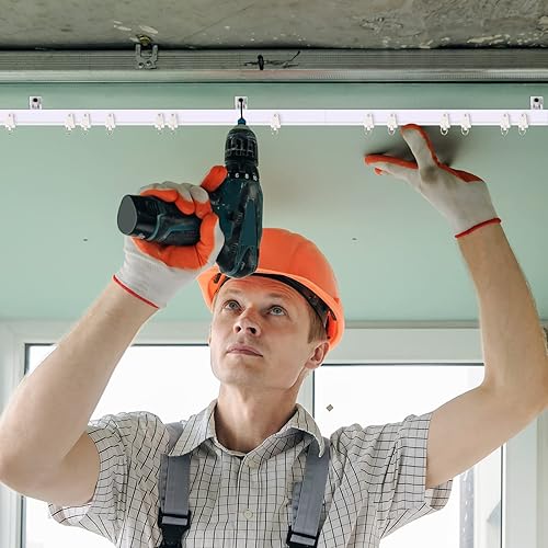 Miniatura 5 de Cortina curvada de techo flexible para montaje de cortina de techo flexible, ventanas suaves, pista curva para riel de cortina con sistema de