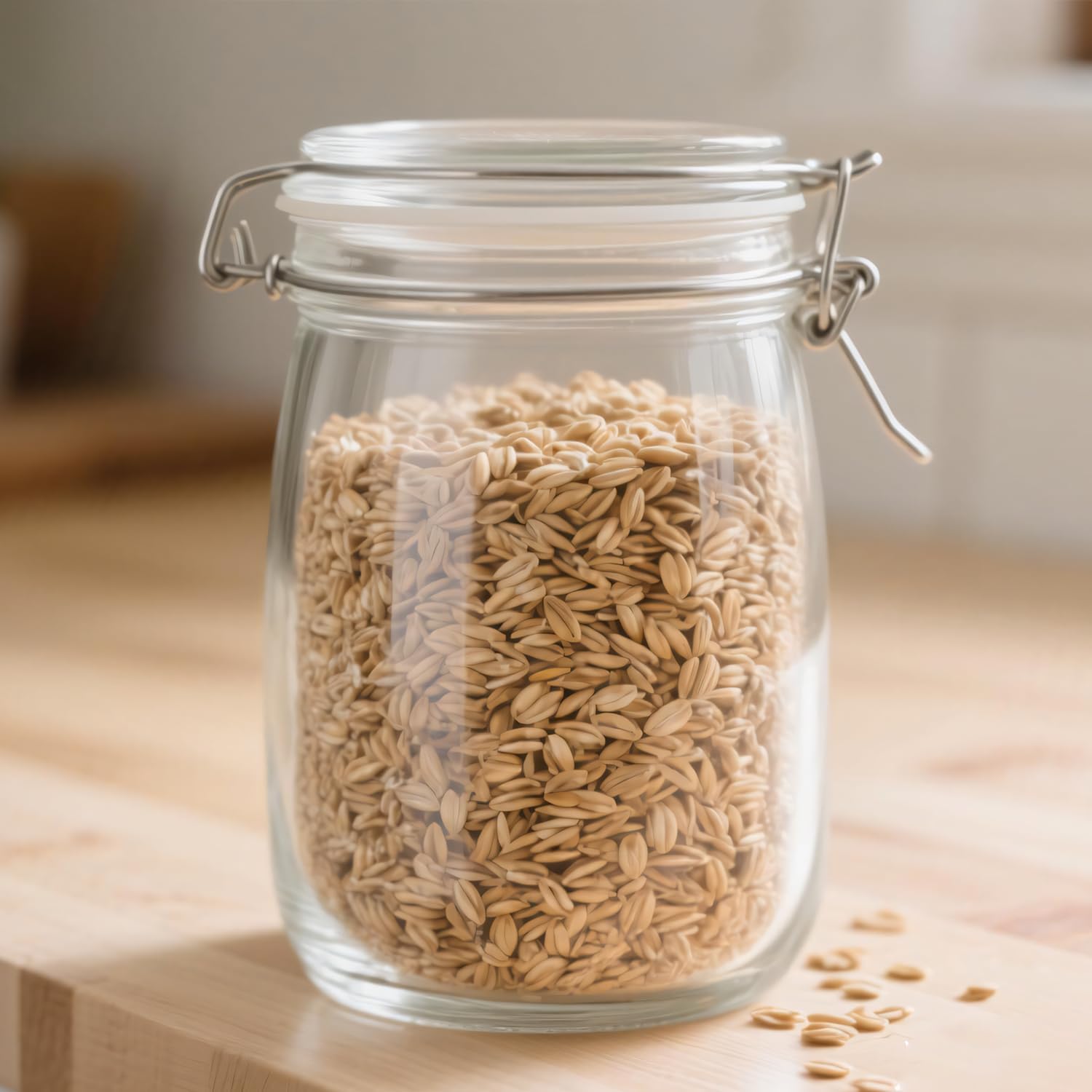 32 oz Pickling Jars with Airtight Lids,4 Pack Airtight Glass Pickle Jars Wide Mouth,Air Tight Glass Storage Containers for Canning,Pickling,Fermenting - Image 3