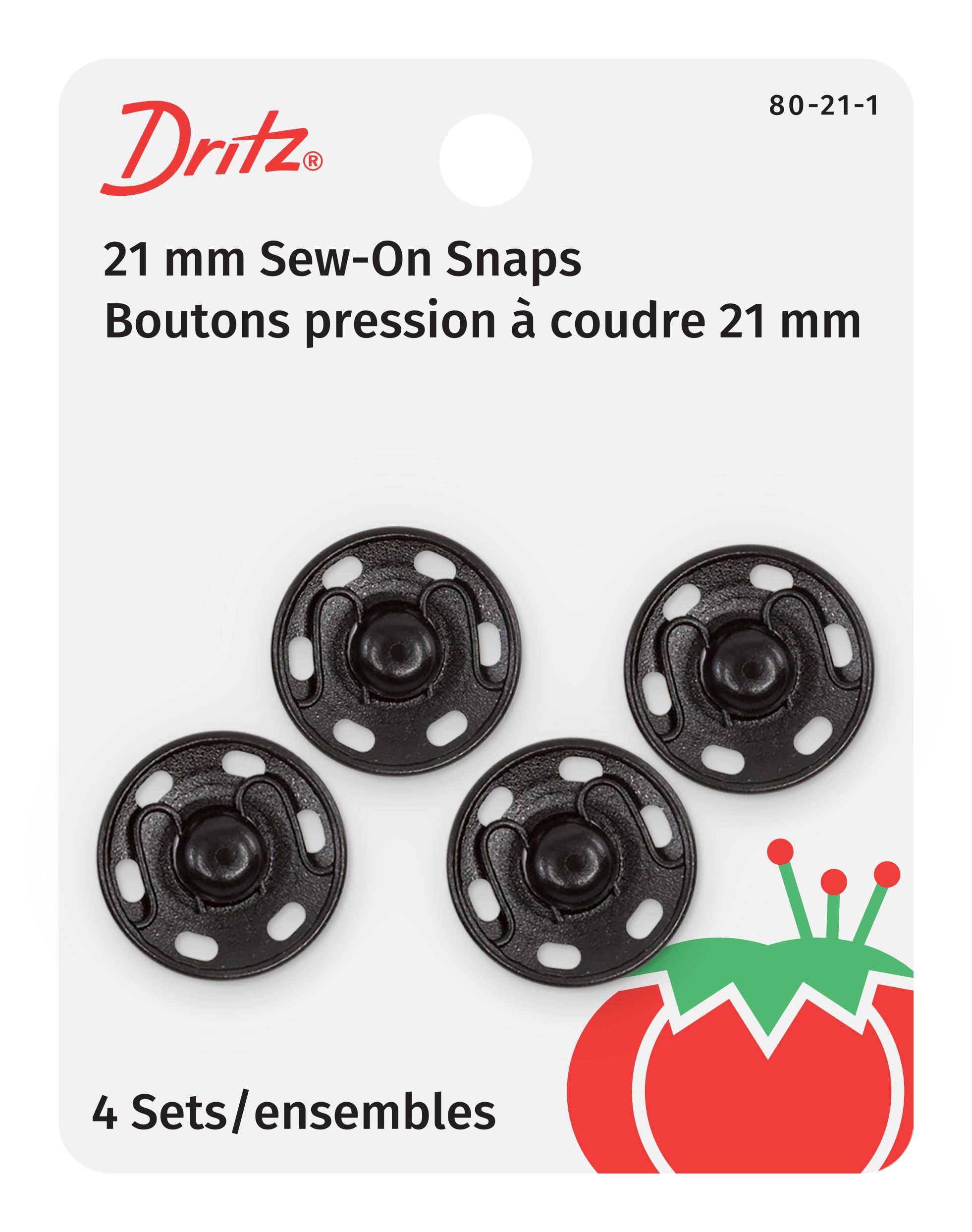 Dritz(R Sew-On Snaps - Black