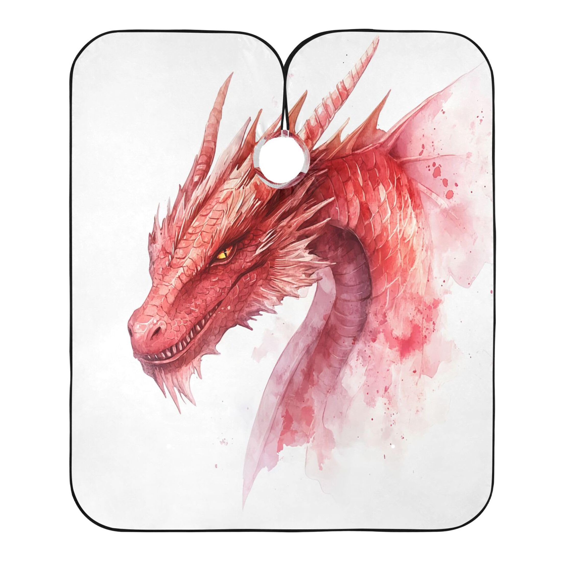 Takiito Dragon Barber Cape for Men, Waterproof Haircut Cape Hairdressing Cape Beard Apron Cape for Salon Home Use, 55x65 in