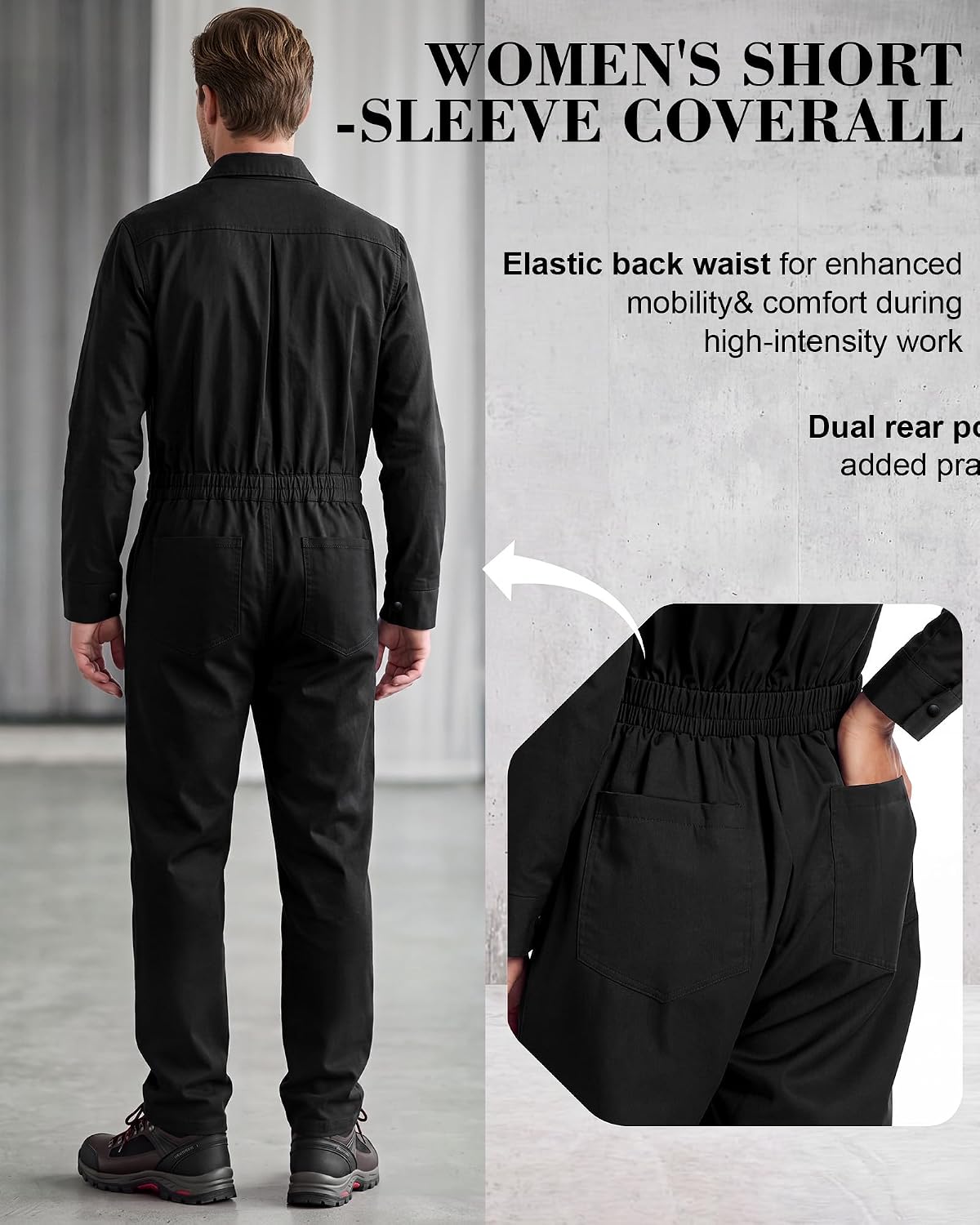 Men's Long Sleeve Coveralls Work Jumpsuit