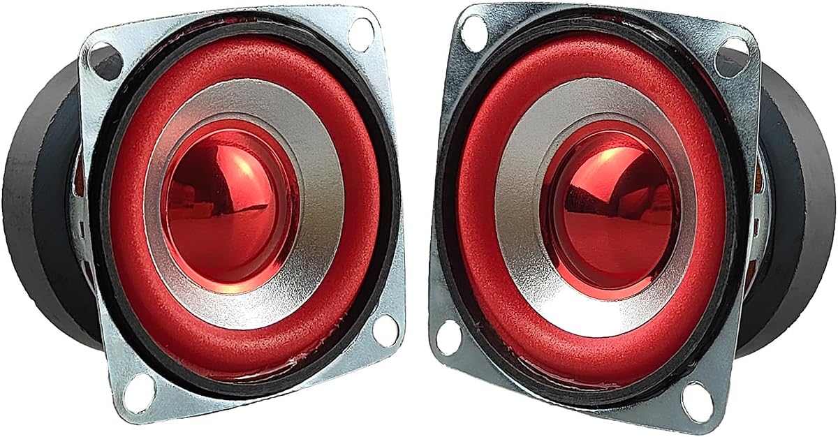 Gikfun 2" 4Ohm 5W Full Range Audio Speaker Stereo Woofer Loudspeaker for Arduino Replacement (Pack of 2pcs) EK1949